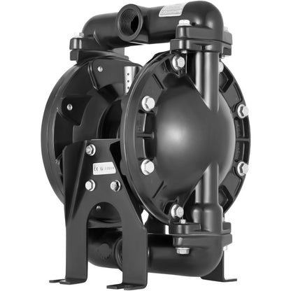 Dubbele Membraanpomp – Luchtgestuurde Pomp – Zelfaanzuigende Pomp – Waterpomp – Industriepomp – Zonder Elektriciteit – Aluminium Behuizing – Hoge Druk 120 PSI