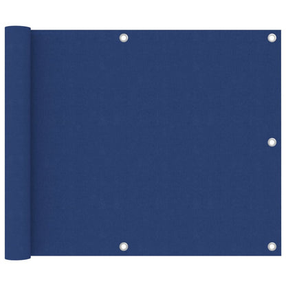 Balkonspiegel scherm – Balkonafscherming – Privacy scherm – Balkonscherm – Buitenwand scherm – Blauw Oxford materiaal – 75x400 cm – Schaduwrendement 91-100%