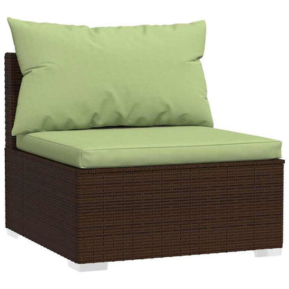 Buitenlounge Set – Loungeset – Tuinset – Patio Set – Poly Rattan Meubel – Bruin – Weerbestendig – Modulair Ontwerp