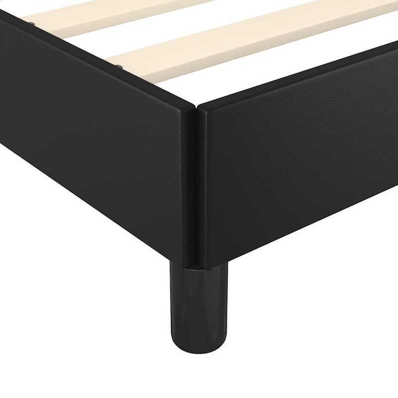 Bed frame con Testiera without Mattress Black 120x200cm Practical, removable, suitable for all seasons, Versatile Bed Frame, Bedroom Furniture, Modern Bedroom, Stylish Furniture, Easy Assembly, Durable Construction, Compact B