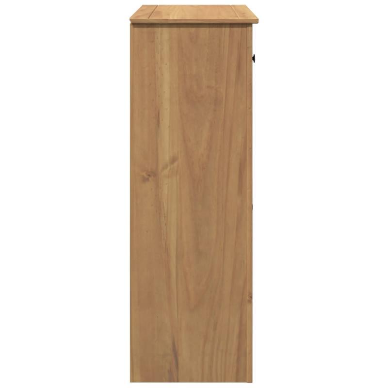 Schoenenrek – Schoenenkast – Schoenenopberger – Opbergmeubel – Schoenenbank – Massief Grenenhout – 80x40x114 cm – Modern Minimalistisch Design – 2 Laags – 8 kg Draagvermogen – Zonder Metalen Onderdelen