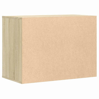 Ladekast – Dressoir – Opbergkast – Kast – Chest Of Drawers – Eikenhout – Slotbare Planken & Softclose Lades – 80x41x58 cm – Eenvoudige Montage