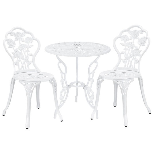 Bistro Set Wakefield Table with 2 Cast Iron Chairs in Various Colors