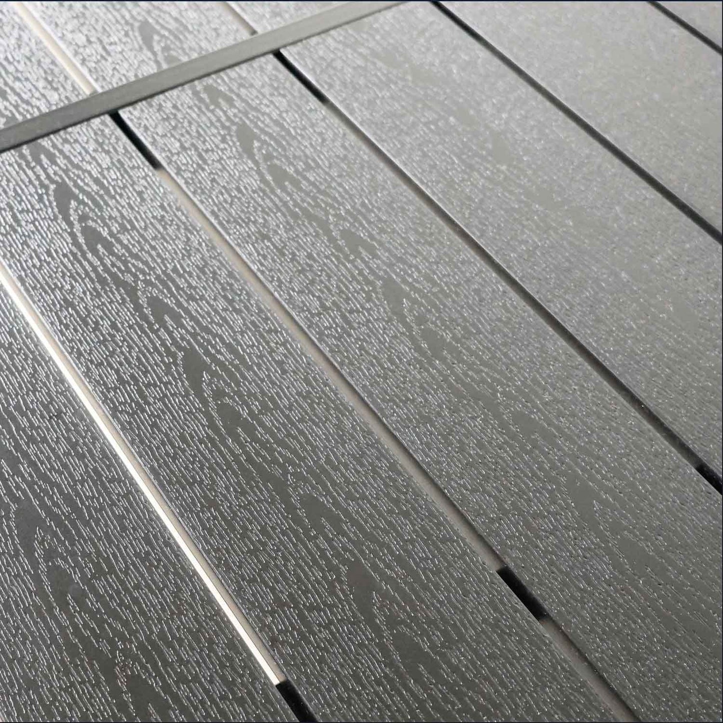 Tuintafel – Buitentafel – Terrastafel – Buiten eettafel – Metaal En Hout – Stevig Gepoedercoat Frame – Ruim 150x90 cm – Weerbestendig Design