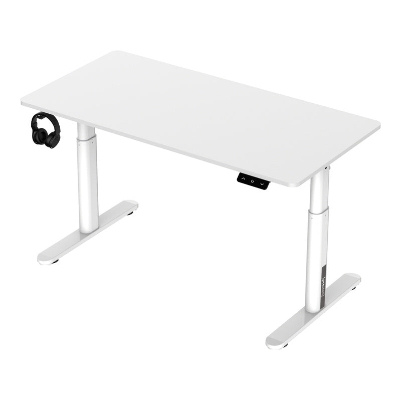 Verstelbaar Kinderbureau – Kindertafel – Bureau Voor Kinderen – Studie Tafel – Kinderschrijftafel – Wit – Verstelbare Hoogte 55-81 cm – Stil Motor Mechanisme