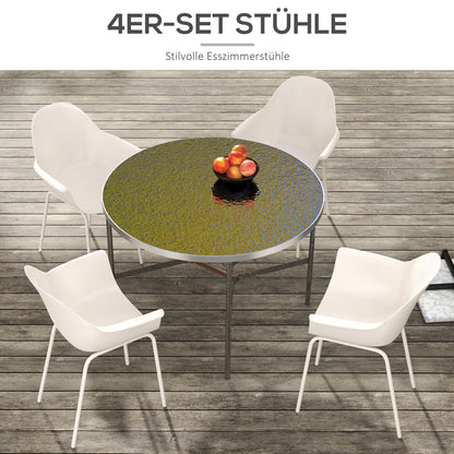 Tuinstoelen – Tuinmeubilair – Buitenzit – Terrasstoelen – Balkonstoelen – Grijs – Ergonomisch Ontwerp – Weerbestendig Materiaal