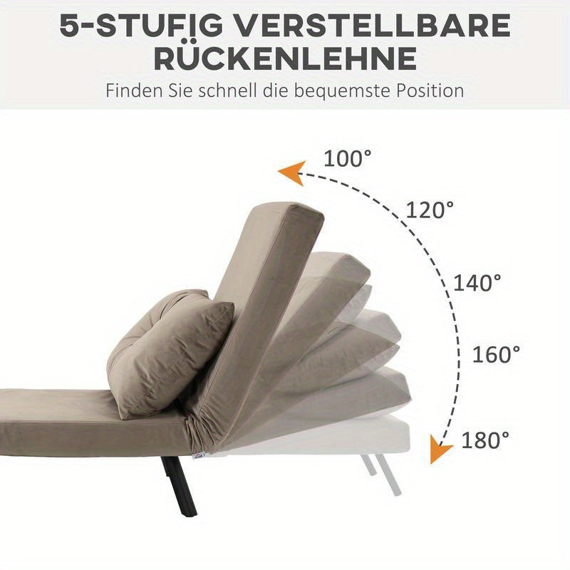 Verstelbare Relaxstoel – Schommelstoel – Lounge Stoel – Fauteuil – Slaapstoel – Stalen Frame – Zachte Foamvulling – 120kg Draagvermogen – Compact 63x73x81 cm
