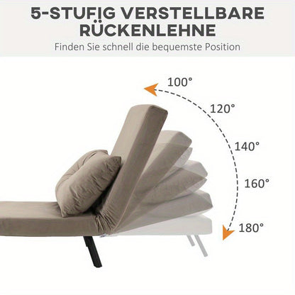 Verstelbare Relaxstoel – Schommelstoel – Lounge Stoel – Fauteuil – Slaapstoel – Stalen Frame – Zachte Foamvulling – 120kg Draagvermogen – Compact 63x73x81 cm