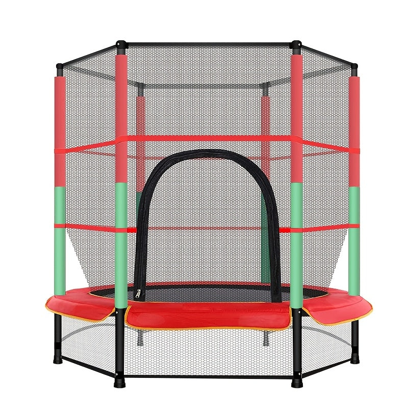 Fitness Trampoline – Mini Trampoline – Sporttrampoline – Rebounder – Hometrainer – 160 cm Diameter – Veiligheidsnet & Antislip Frame