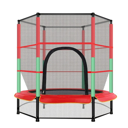 Fitness Trampoline – Mini Trampoline – Sporttrampoline – Rebounder – Hometrainer – 160 cm Diameter – Veiligheidsnet & Antislip Frame