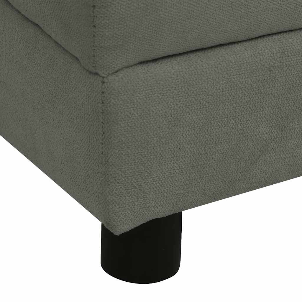 Hondenmand – Huisdiersofa – Dierenbed – Kattenmand – Donkergrijs – Stevig Houten Frame – Wasbare Polyester Bekleding