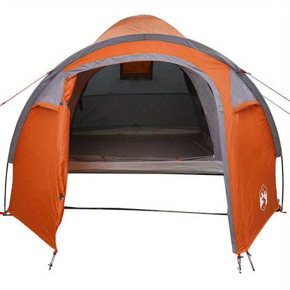 Dome Tent with Roof and Storage with Air Vent Gray and Orange Removable Temporary Outdoor Available in All Seasons