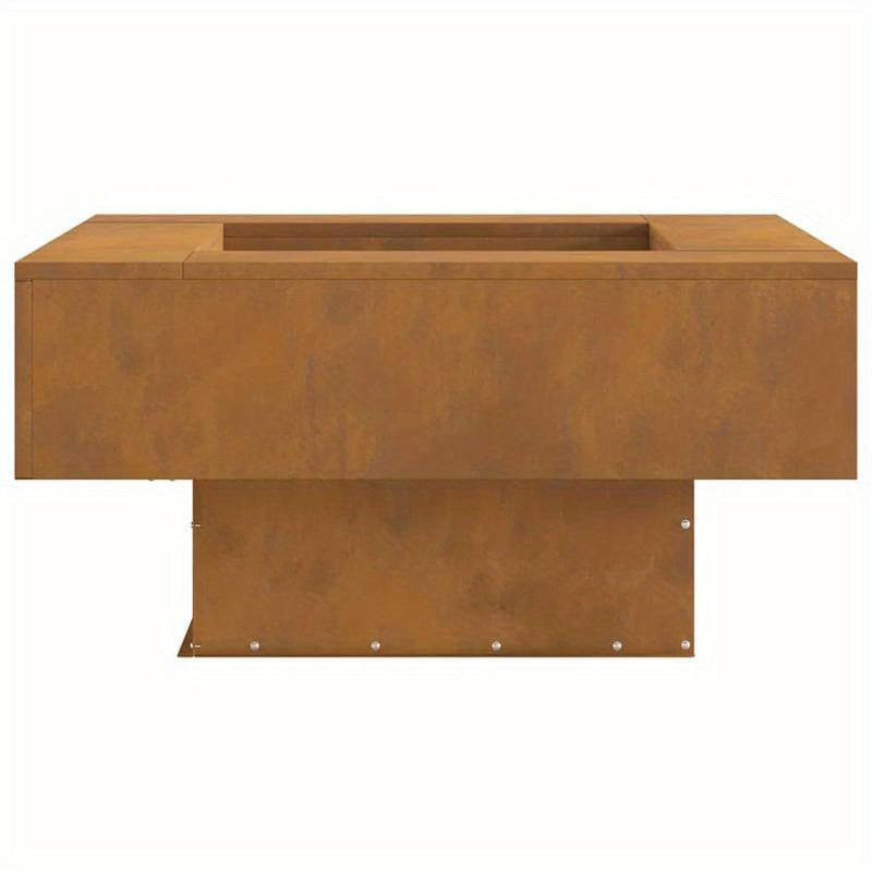 Vuurschaal – Vuurkorf – Tuinhaard – Sfeerhaard – Terrasverwarmer – Vierkant Design – 80x80x40 cm Cortenstaal – Ingebouwd Ontstekingssysteem