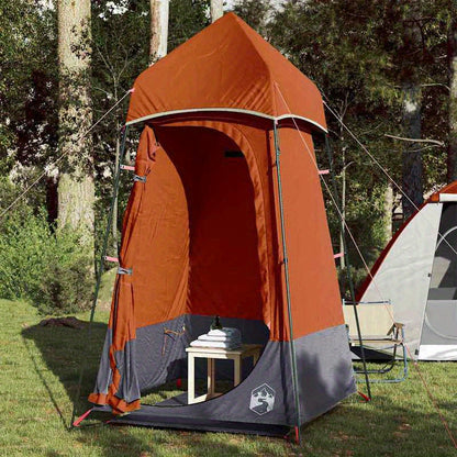 Toilettent – Outdoor Toilet Tent – Scheerlaken – Camping Toilet – Kleedruimte Tent – Grijs Oranje – Draagbaar – Waterafstotend PVC