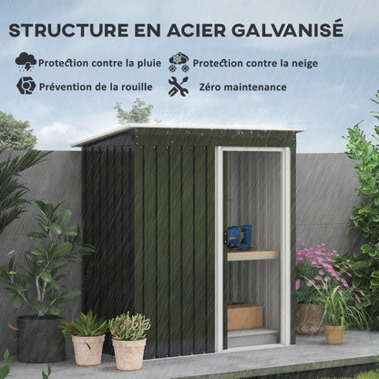 Tuinhuisje – Tuinschuur – Gereedschapsschuur – Berging – Opbergschuur – Met Schuifdeur – Duurzaam Stalen Dak