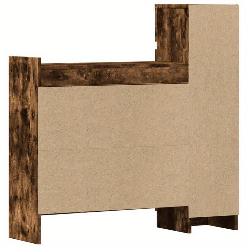 Schoenenrek – Schoenenkast – Schoenendisplay – Schoenenopberger – Schoenrek Gerookt Eiken Marrone – Compact 100,5x28x100 cm – Duurzaam Plywood