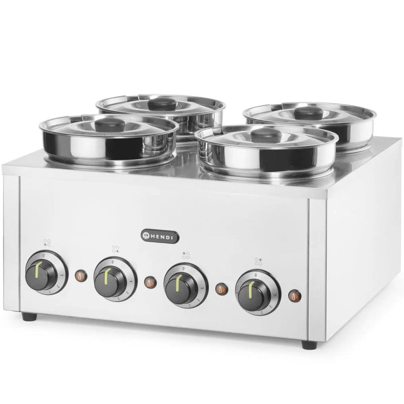Elektrische Warmhouder – Soep Verwarming – Saus Warmplaat – Buffet Verwarming – Thermobak – 800 Watt Vermogen – 16 Liter Capaciteit Roestvrij Staal