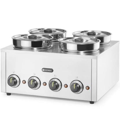Elektrische Warmhouder – Soep Verwarming – Saus Warmplaat – Buffet Verwarming – Thermobak – 800 Watt Vermogen – 16 Liter Capaciteit Roestvrij Staal