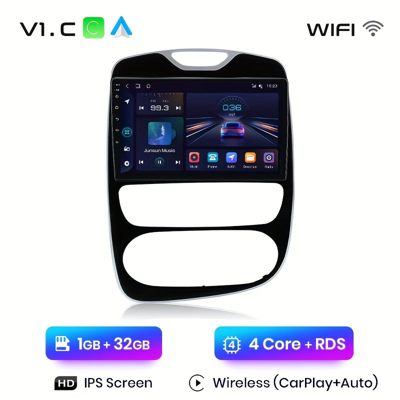 2-DIN Autoradio – Multimediaspeler – Navigatiesysteem – Android Auto – WiFi Autoradio – 10 Inch Touchscreen – 1GB RAM 32GB Opslag