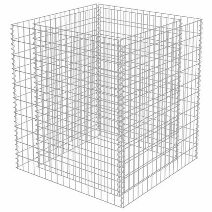 Plantenbak – Bloembak – Tuinbak – Moestuinbak – Verhoogde Bak – Gegalvaniseerd Staal – Weerbestendig – 90x90x100 cm – Argento