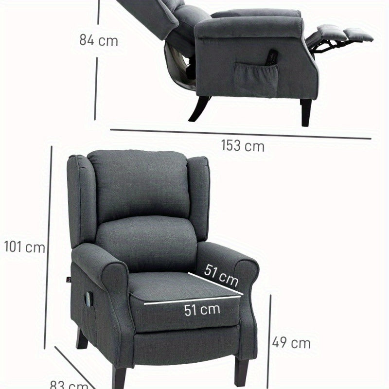 Relaxfauteuil – Relaxstoel – Fauteuil – TV-stoel – Ligstoel – Elektrisch Verstelbaar – Massage- en Warmtefunctie