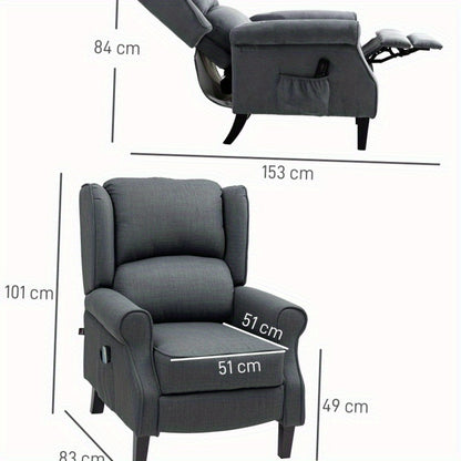 Relaxfauteuil – Relaxstoel – Fauteuil – TV-stoel – Ligstoel – Elektrisch Verstelbaar – Massage- en Warmtefunctie