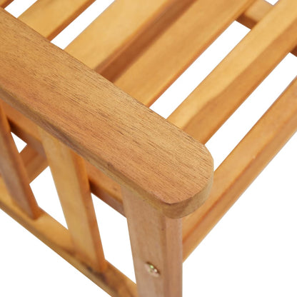 Tuinstoelen – Bistro Stoelen – Terrasstoelen – Houten Stoelen – Stoel Set – Massief Acaciahout – Compact Formaat 159x61x92 cm