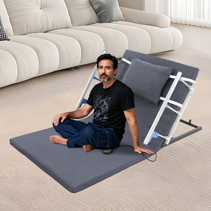 Power Lift Bed Backrest with Heavy-Duty Frame & Folding Armrests - Adjustable Bed Cots Suitable for,, Post-Surgery Care - / Use