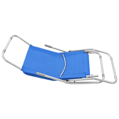 2 Vouwbare Ligstoelen – Tuinstoelen – Strandstoelen – Relaxstoelen – Verstelbare Rugleuning – Gepoedercoat Staal