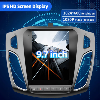 Android 15 Autoradio – Multimedia Systeem – 2-DIN Head Unit – Touchscreen Radio – Navigatiesysteem – Ford Focus MK3 (2012-2018) – 9,7 Inch HD Display – Draadloze Connectiviteit
