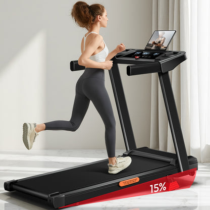 Loopband – Wandelband – Walking Pad – Treadmill – Opvouwbare Loopband – 15% Hellingshoek – Maximale Belastbaarheid 136 kg