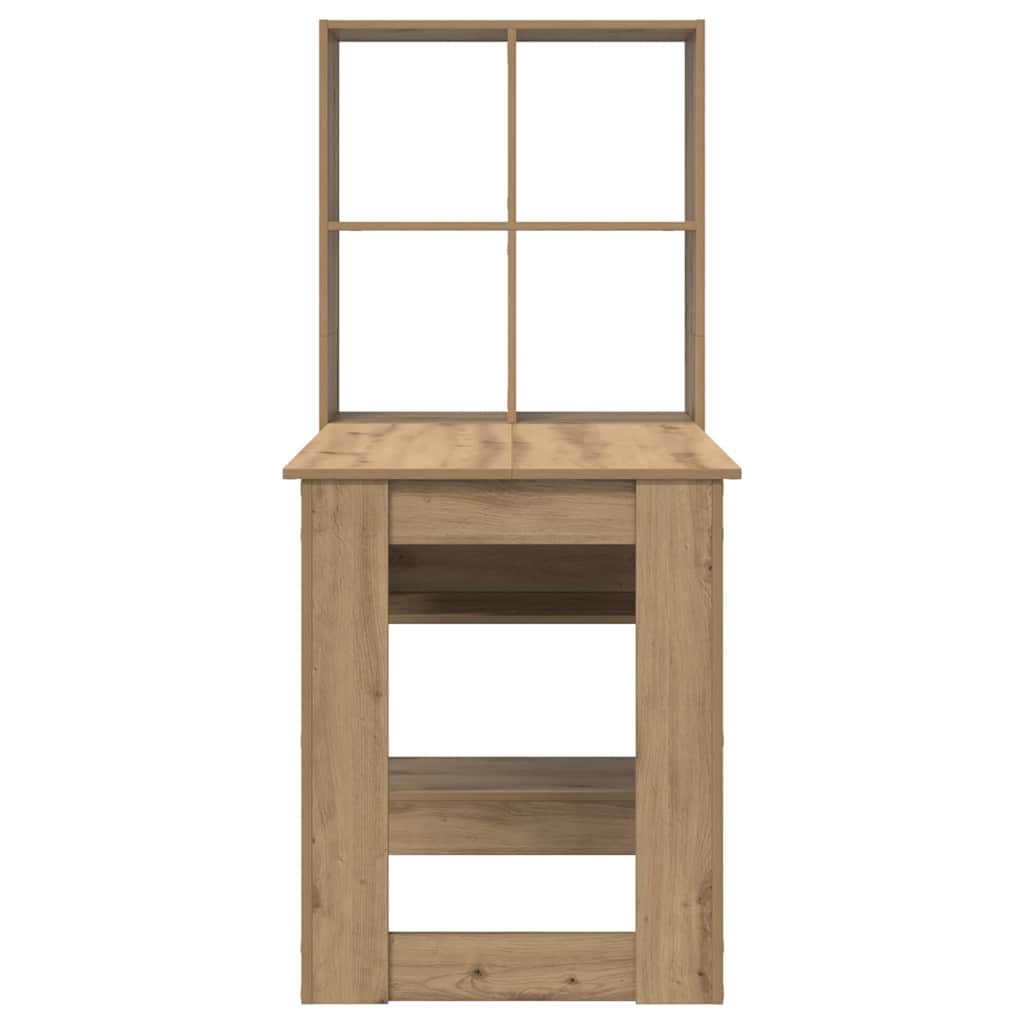 Bureau – Schrijftafel – Computertafel – Werktafel – Kantoortafel – Artisan Eiken Kleur – Krasbestendig Hout – Veel Opbergruimte