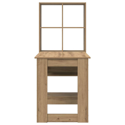 Bureau – Schrijftafel – Computertafel – Werktafel – Kantoortafel – Artisan Eiken Kleur – Krasbestendig Hout – Veel Opbergruimte