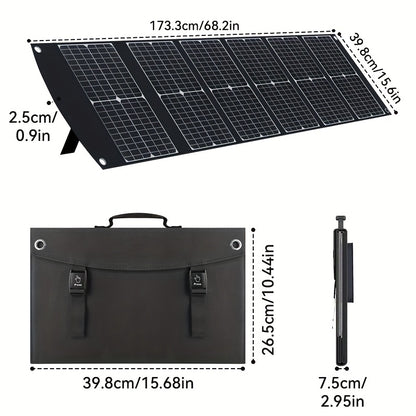 Draagbaar Zonnepaneel – Solar Charger – Opvouwbaar Paneel – Powerbank Oplader – Outdoor Energie – 100W Hoog Rendement – USB-C PD3.0 & USB-A QC3.0 Output