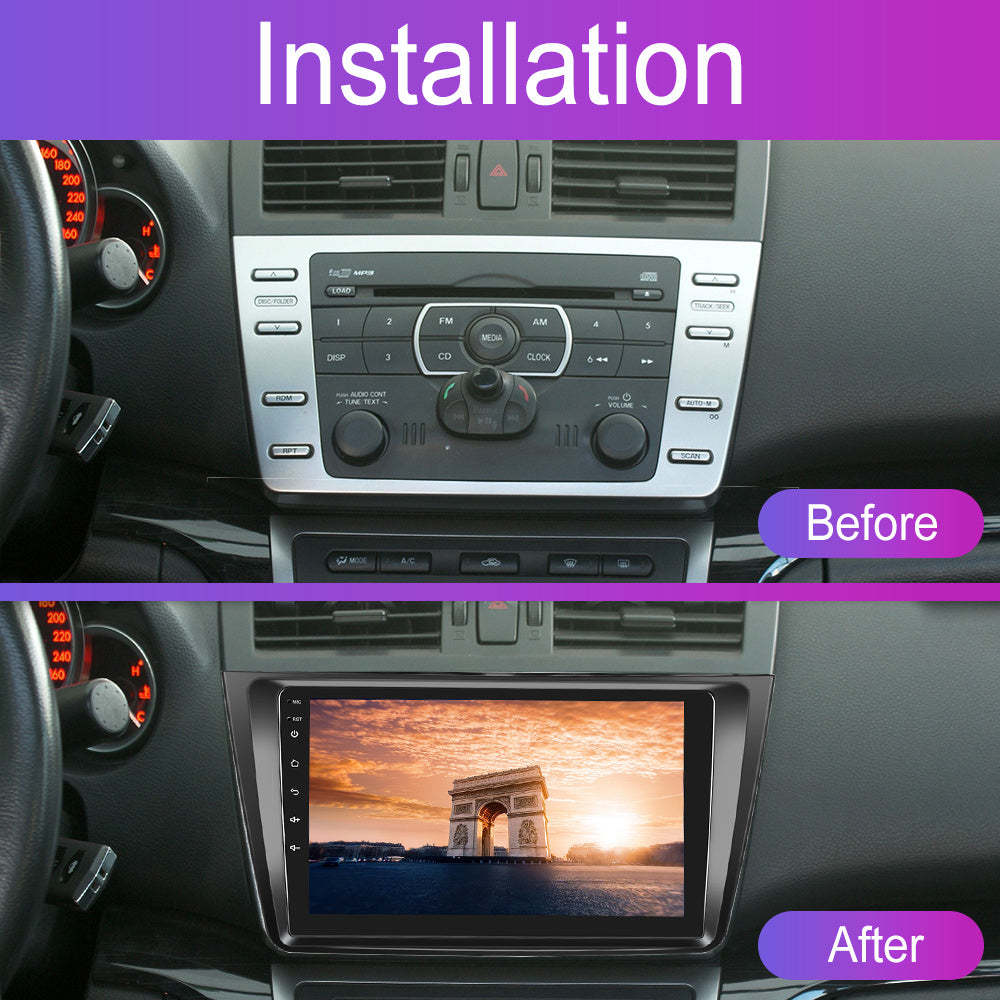 Autorradio – Autoradio – Car Radio – Multimedia Radio – Auto Sound System – Android 15 – 9 Inch 1280P IPS Touchscreen – Draadloze CarPlay & Android Auto – AHD Achteruitrijcamera Met Microfoon