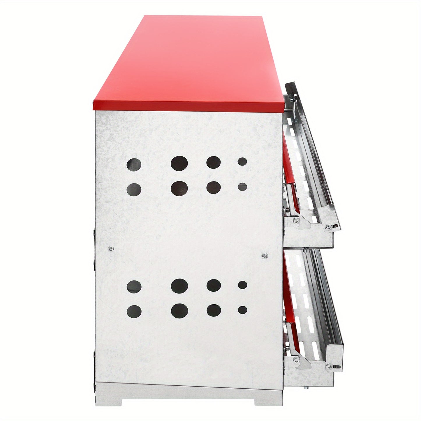 Kippenhoknestkasten – Kippennestkast – Nestkastje – Legnestkast – Kippenlegkast – 6 Compartimenten – Gegalvaniseerd Staal – Automatisch Eierrollen – Ventilatie – Duurzaam & Roestbestendig