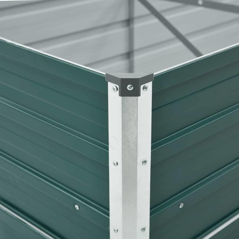 Bloemenrek – Plantenrek – Plantenstandaard – Plantentafel – Bloementrap – Gegalvaniseerd Staal – 400x80x45 cm – Weerbestendig – Groen