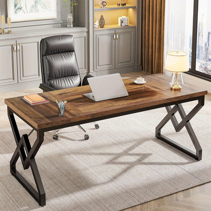 Bureaustoel – Kantoorstoel – Draaistoel – Gamestoel – Ergonomische Stoel – Extra Groot Tafelblad 160x70 cm – Stevig Metalen Frame