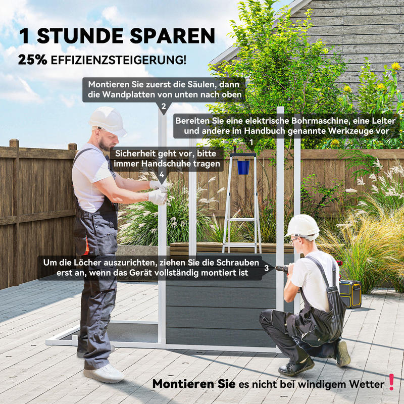 Opbergschuur Tuinschuur Buitenschuur Berging Fietsenstalling – Compact Formaat – Duurzaam Resin Kunststof – Afsluitbare Deur – Modulair Ontwerp