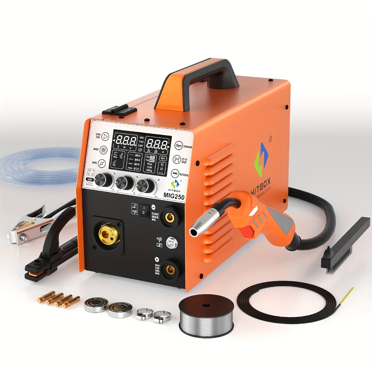 Lasapparaat – MIG Lasmachine – Elektrode Lasser – TIG Lasser – MMA Lasapparaat – 250A Vermogen – IGBT Inverter Met LED Display