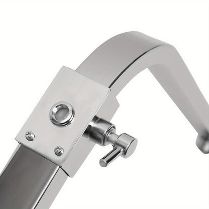 TOOL1SHOOO 30cm Thermostatic Shower Set With Three Hand Shower Modes - Silver, Top Shower With 360° Swivel, Adjustable Height 29.53-48.03inch, Intelligent Thermostatic Suitable For Bathroom Showers And Bathtubs