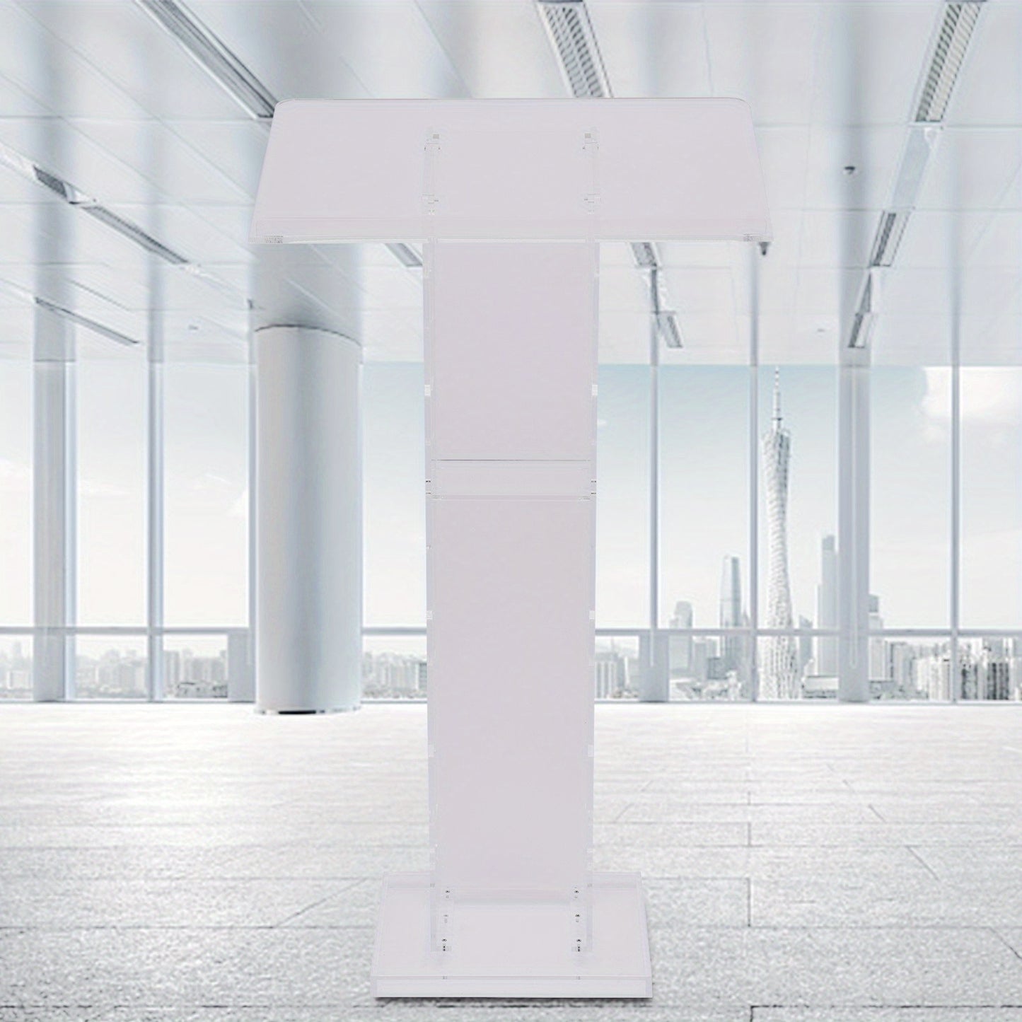 Spreekgestoelte – Lessenaar – Podium – Katheder – Presentatiemeubel – Transparant Acryl – 60x40 cm – Stevig & Schokvrij