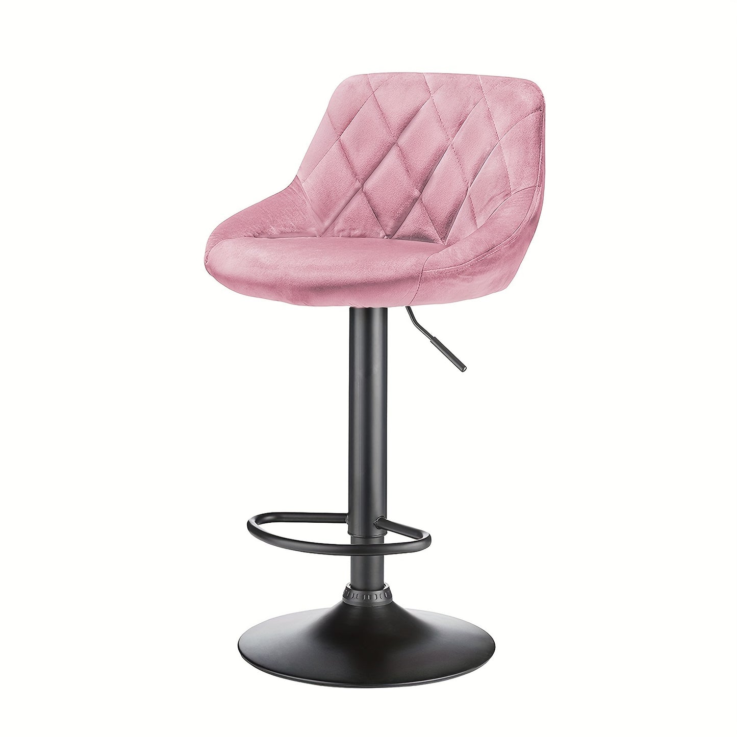 Barstoel – Barkruk – Barstoelkruk – Keukenkruk – Draaibare Barkruk – Verstelbare Hoogte – Velvet Bekleding – Set Van 4