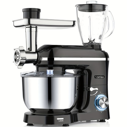 Keukenmachine – Keukenmixer – Keukenrobot – Foodprocessor – Mixer – 2000W Motor – 5,5L RVS Mengkom – 1,5L Glazen Blender