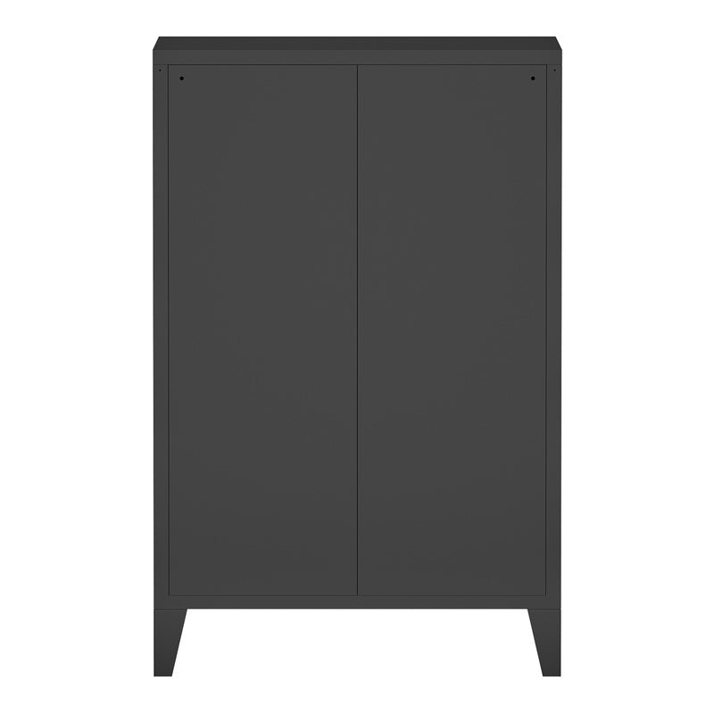 Stalen Kast – Metalen Ladekast – Archiefkast – Kantoorkast – Opbergkast – Industrieel Design – 80x40x92 cm – Ventilatieladen