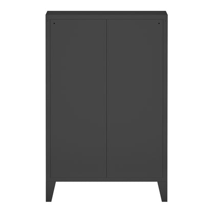 Stalen Kast – Metalen Ladekast – Archiefkast – Kantoorkast – Opbergkast – Industrieel Design – 80x40x92 cm – Ventilatieladen