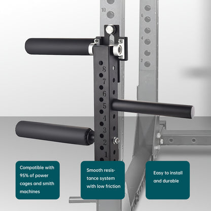 Leg Extension Attachment – Verstelbare Leg Curl – Squat Rack Accessoire – Been Trainmachine – Fitness Leg Equipment – Draagvermogen 120kg – Hoogwaardig Staal & Comfortabel Schuim