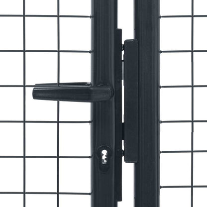 Gashek – Tuinhek – Schutting – Afsluiting – Veiligheidshek – Gegalvaniseerd Staal – 400x150 cm Antraciet