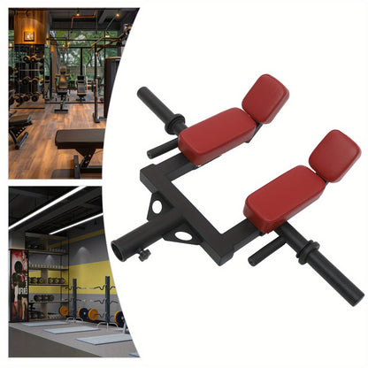 Landmine Attachment – Squat Attachment – Shoulder Press Accessoire – Barbell Landmine – Schoudersteun – Duurzaam Staal – Comfortabele Padding – Rood Zwart