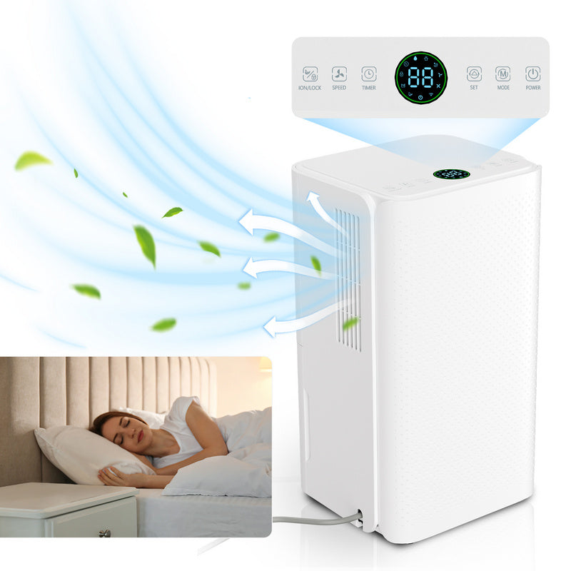 Luchtontvochtiger – Vochtvreter – Dehumidifier – Vochtverwijderaar – Vochtopnemer – 26L per Dag Capaciteit – Wifi en Timerfunctie
